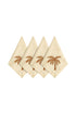 JDD Palm Linen Napkins / Ivory &Terra - Set of 4